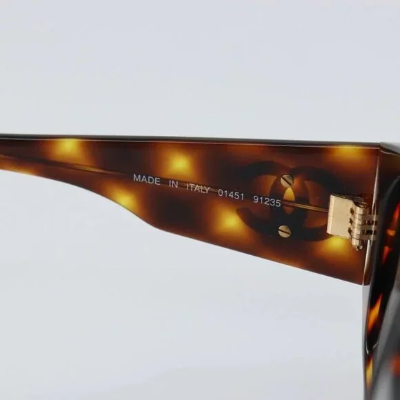 CHANEL Sunglasses plastic Brown CC Auth yk19645V - Picture 10 of 15